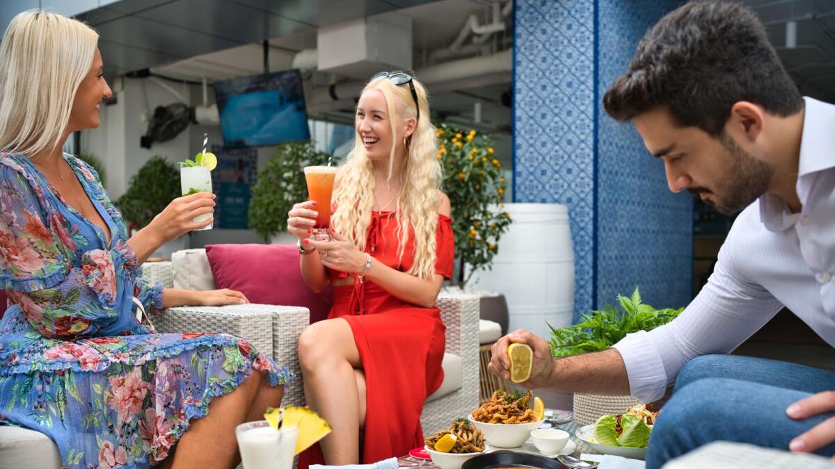 8) The feel of the Greek-Mediterranean paired with delicious food, shisha and value drinks at Soluna, Tryp by Wyndham Dubai, will have you swooning. 