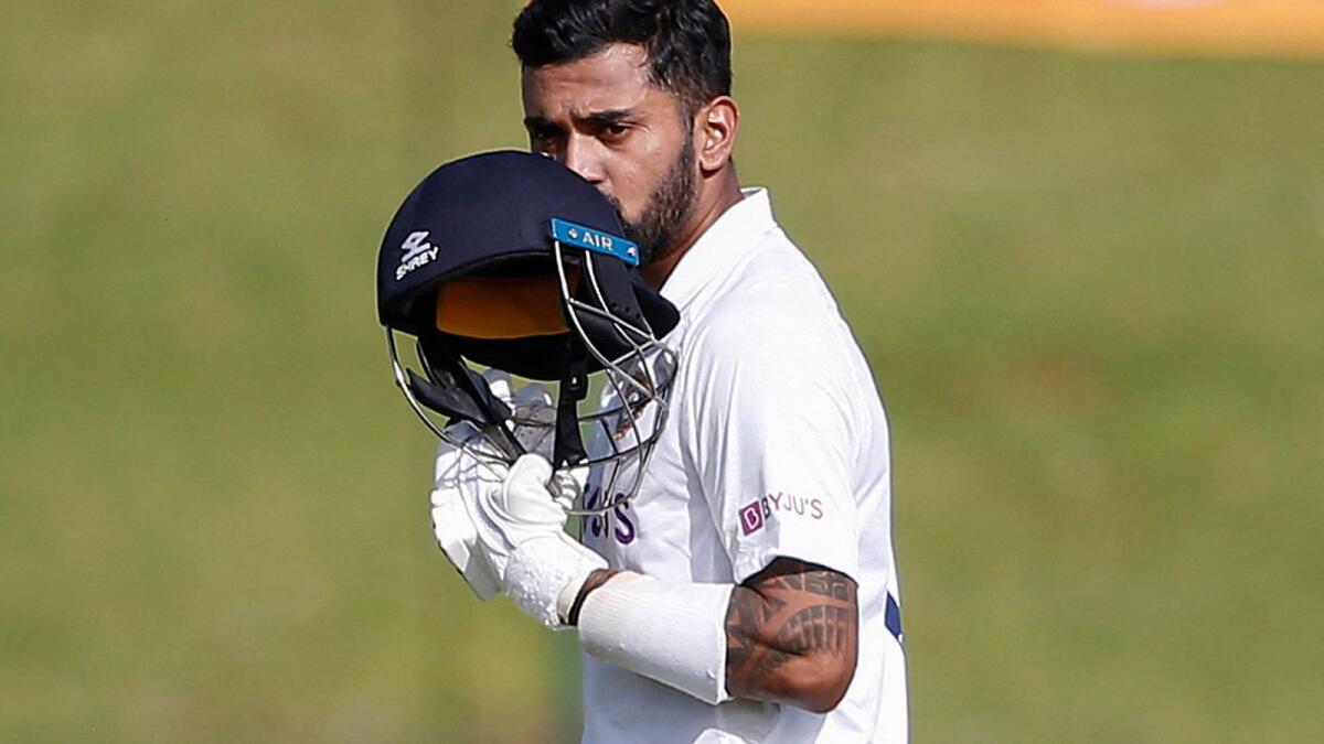 India's KL Rahul scored 123 in the first innings of the first Test against South Africa. (AFP)
