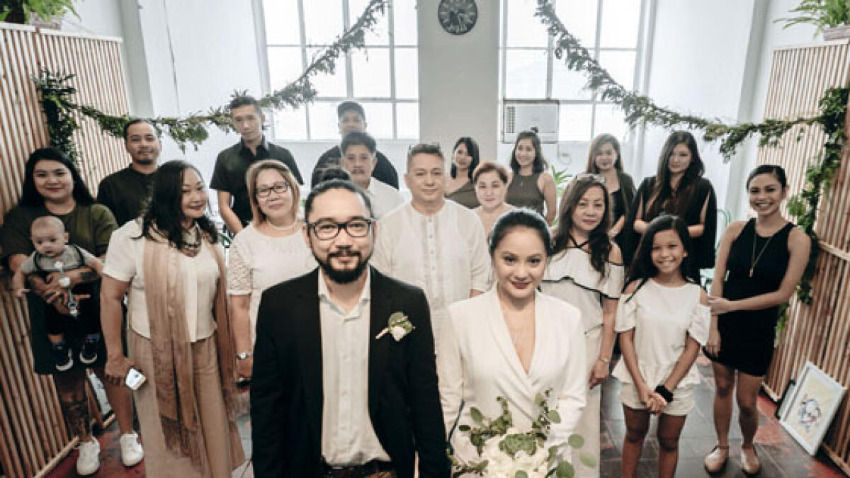 KEEPING IT INTIMATE: Cholo and Rosan opted for not more than 20 guests