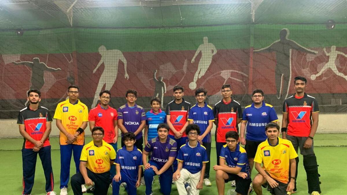 The G Force Cricket Academy students turned up for their training session wearing the jerseys of their favourite IPL teams. (Supplied photo)