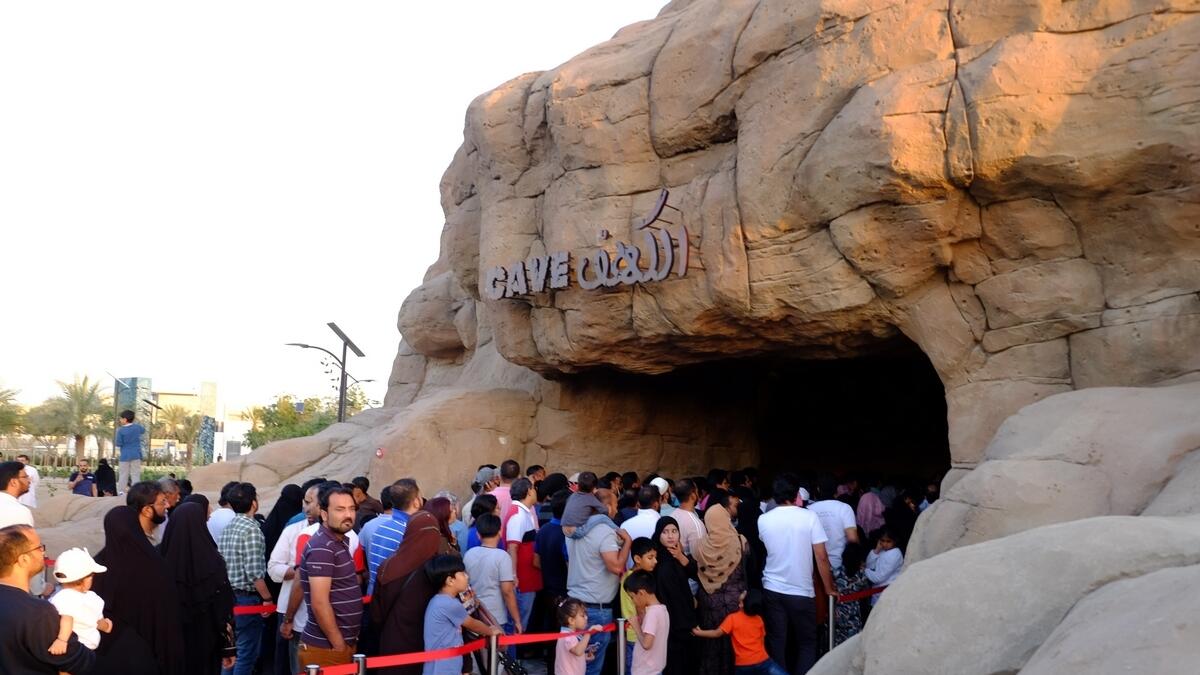 The Quranic Park, located in Al Khawaneej area, is the first major free park for visitors in Dubai as there is no entrance fee. A nominal amount of Dh10 each is charged using Nol Card for those who wish to visit the Cave of Miracles and the Glass House inside the park.