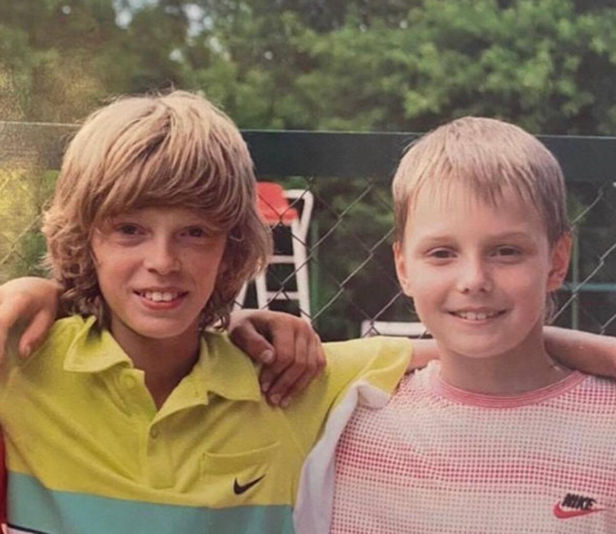 Alexander Bublik and Andrey Rublev were childhood friends in Russia. — X