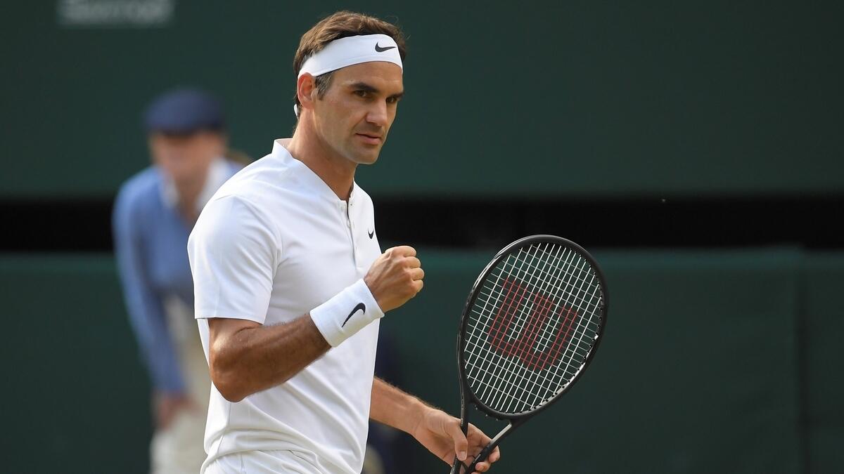 Federer stands just two wins away from a record eighth Wimbledon title