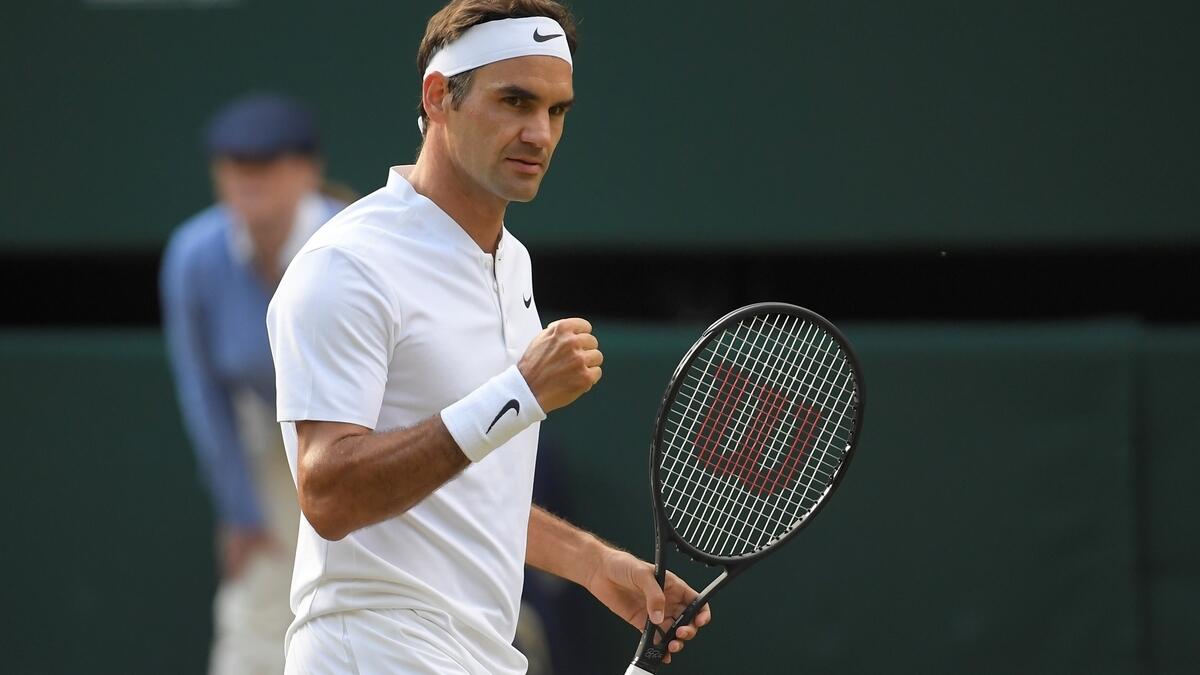 Federer stands just two wins away from a record eighth Wimbledon title