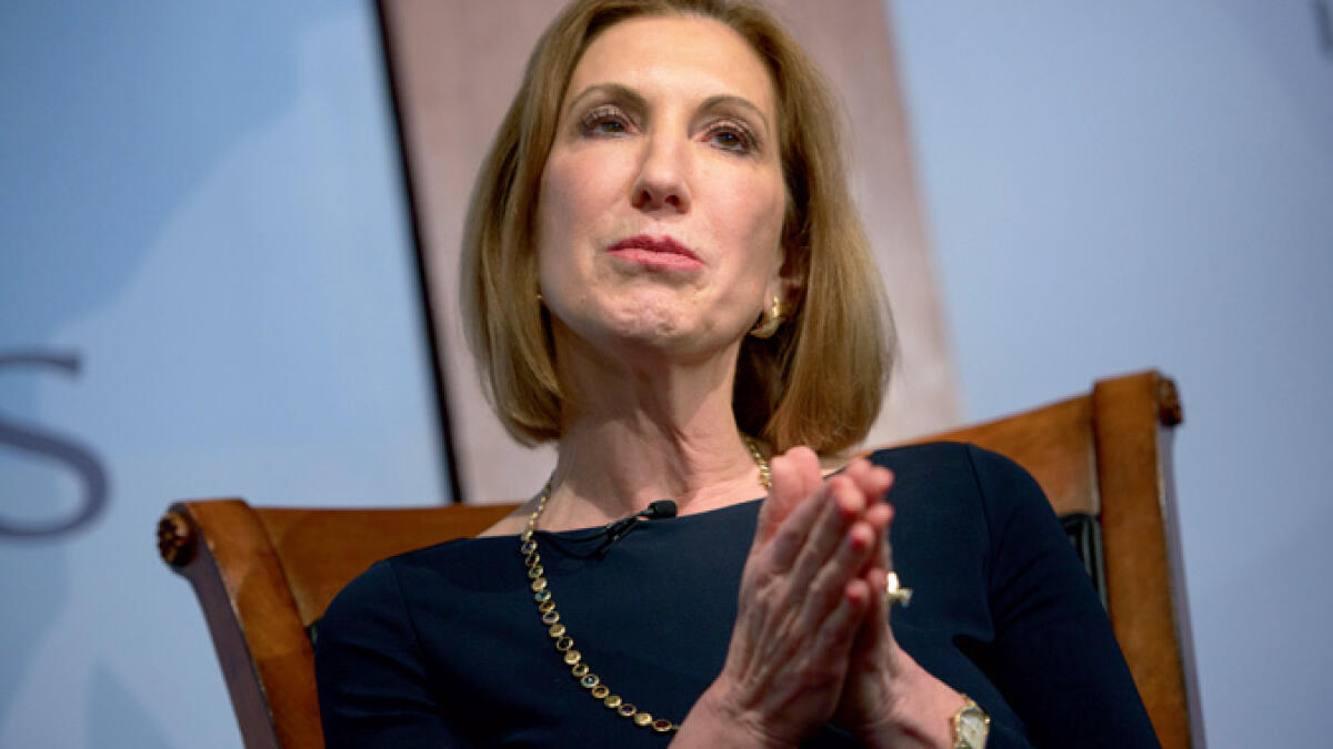 Fiorina out to steal gender thunder from Clinton sails