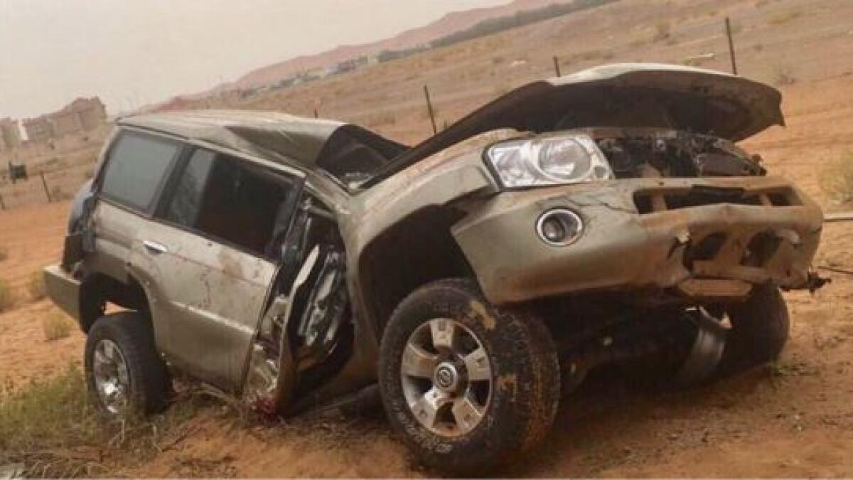 Two Emirati teens killed as speeding car overturns