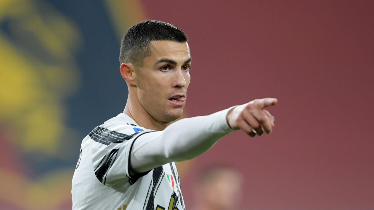 Juventus' Cristiano Ronaldo during the match against Genoa. — Reuters