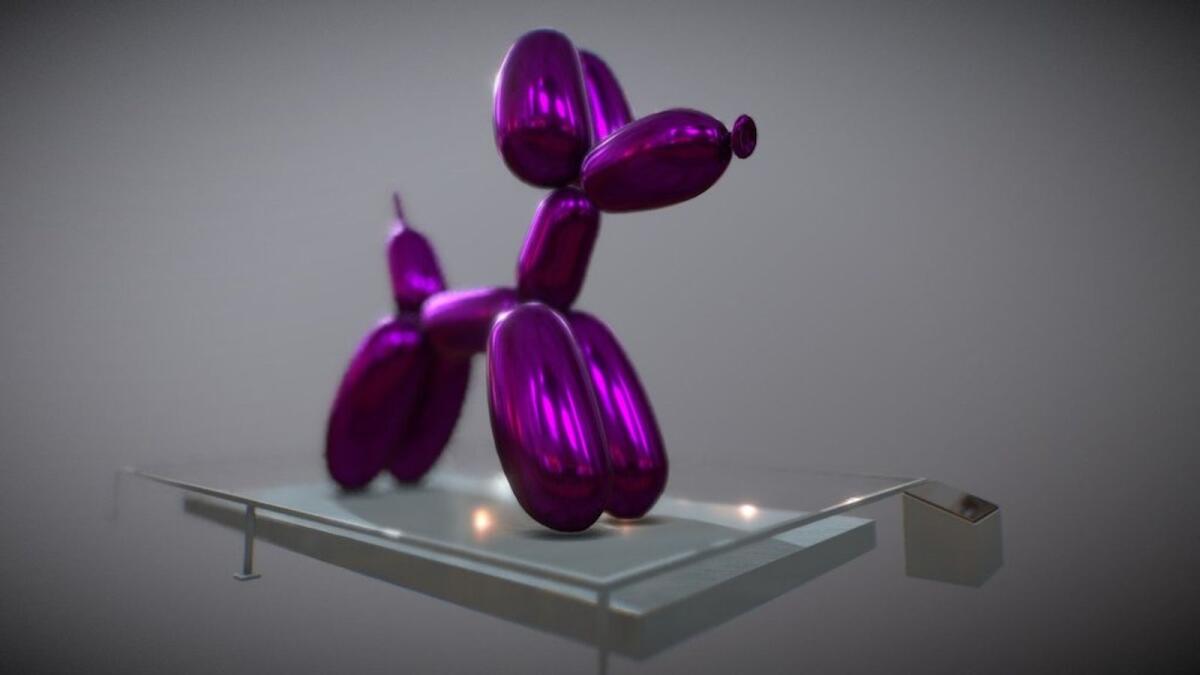 Jeff Koons' unforgettable Balloon Dog is a lot bigger than it looks.