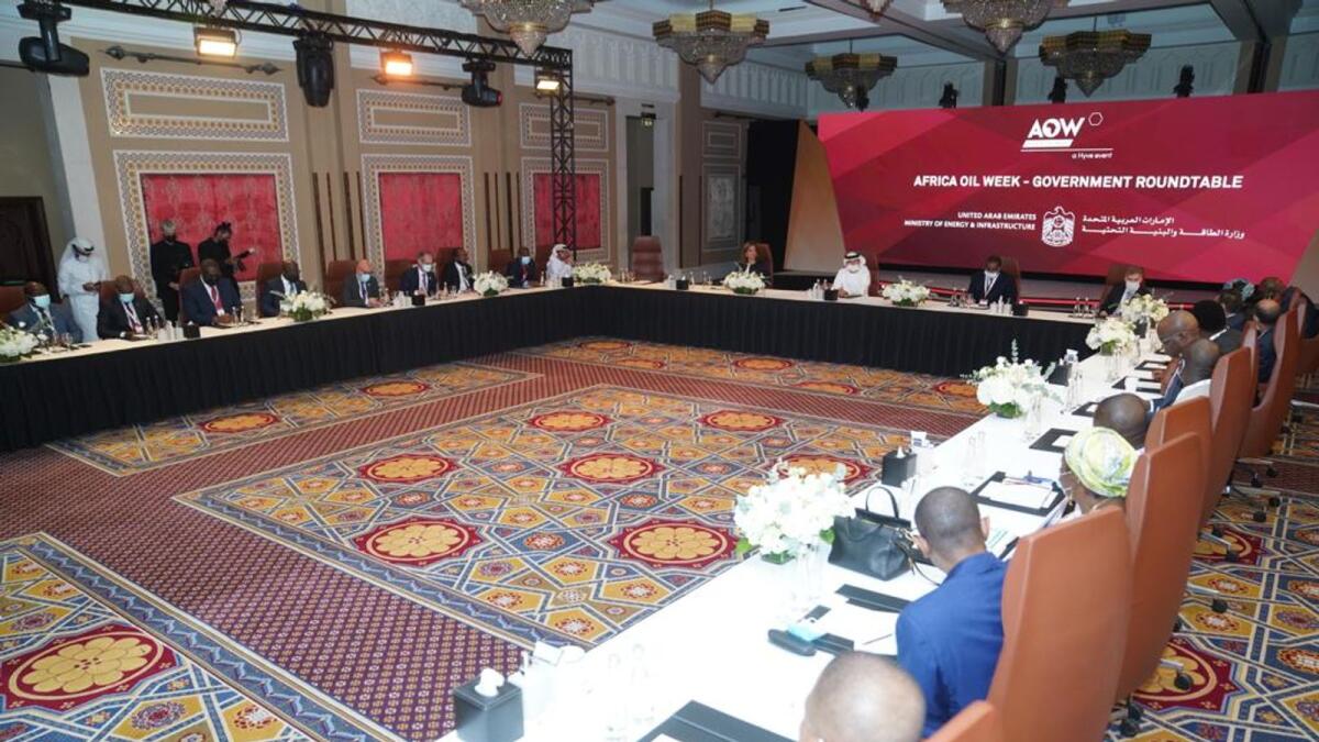 More than 30 heads of government departments from the African continent and the Middle East and high-level delegations including executives from some of the biggest global oil and gas companies attending the Africa Oil Week. — Supplied photo