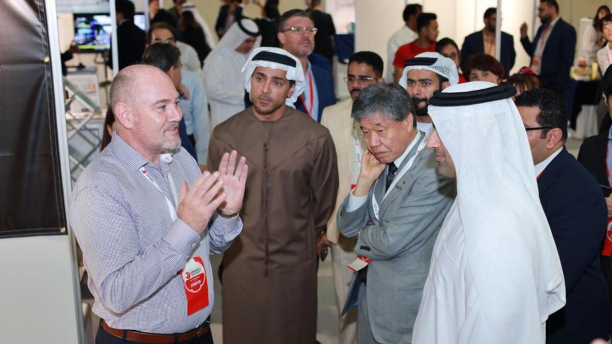 Officials at the opening of Japan Kyoto Trade Exhibition in Dubai. — Supplied photo