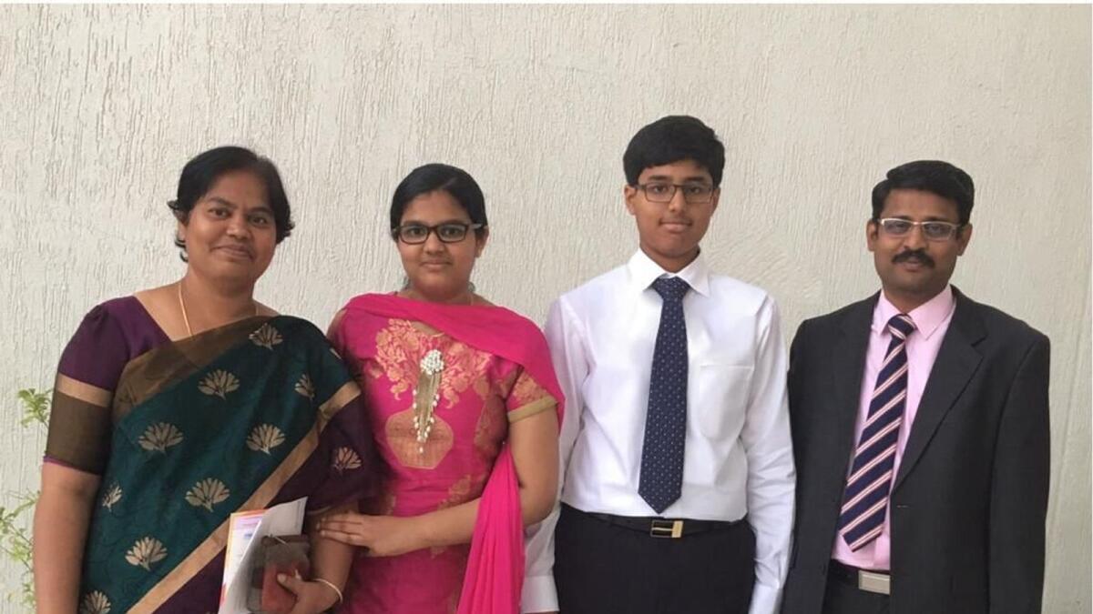 Arulsekar Antonysamy with his family. Supplied photo