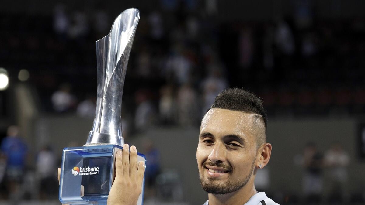 Kyrgios clinches maiden tour title on home soil