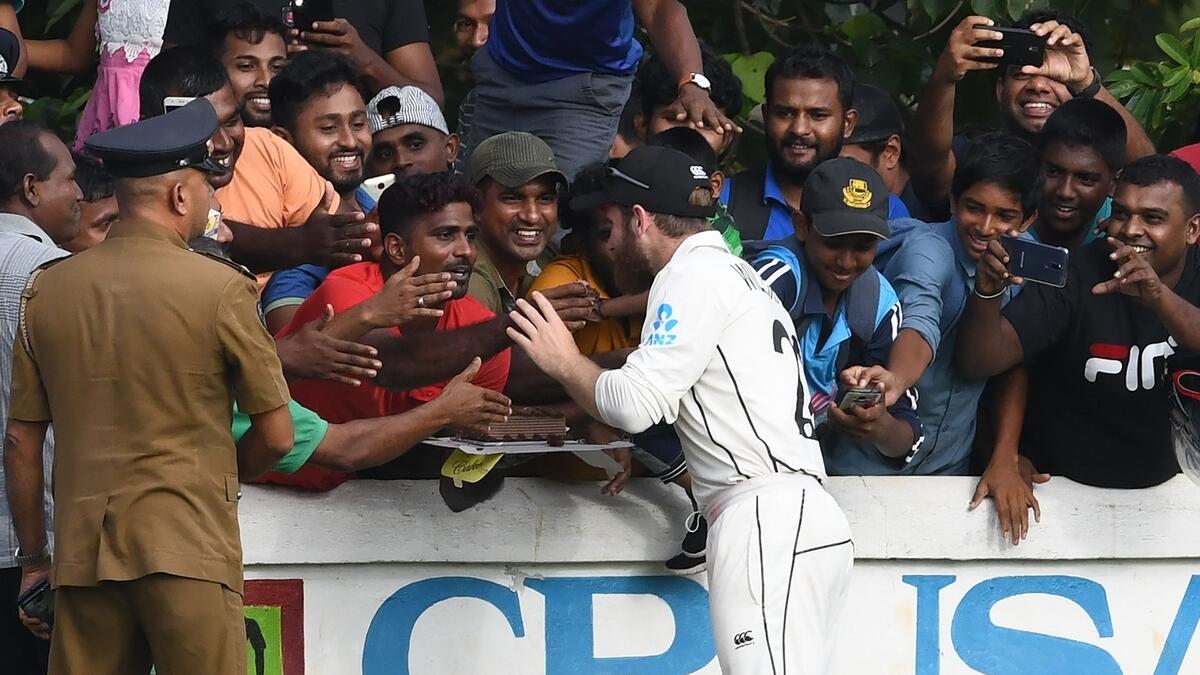 Kane Williamson celebrates birthday with Sri Lankan fans