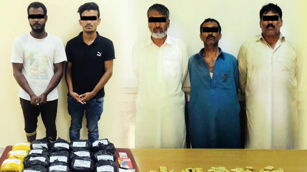 Six Asians arrested in UAE with 19kg heroin
