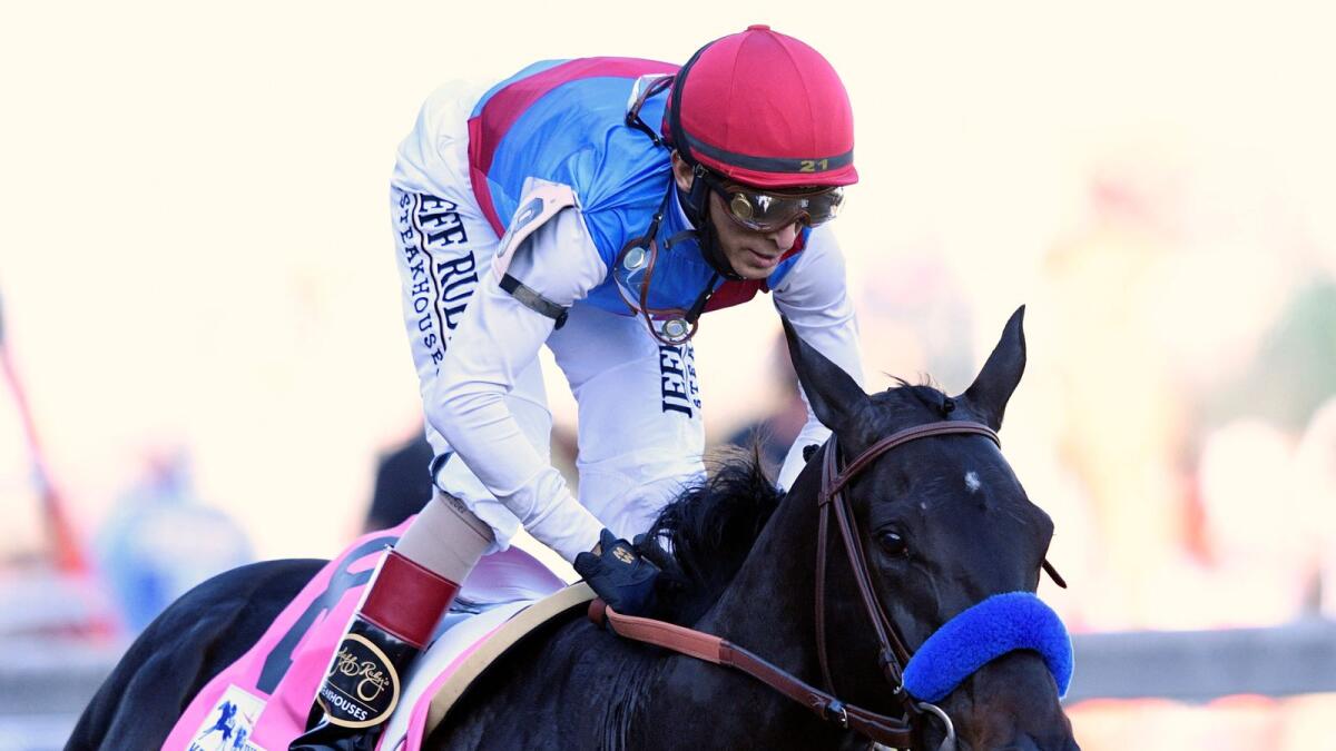 John Velazquez guides Medina Spirit to win the 147th running of the Kentucky Derby at Churchill Downs. — Reuters