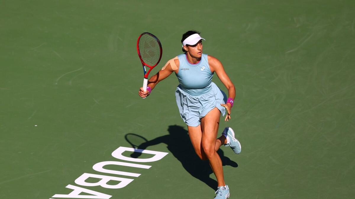 Caroline Garcia rallied from the brink of defeat to upset Germany’s Kerber 3-6, 6-2, 6-4. — WTA