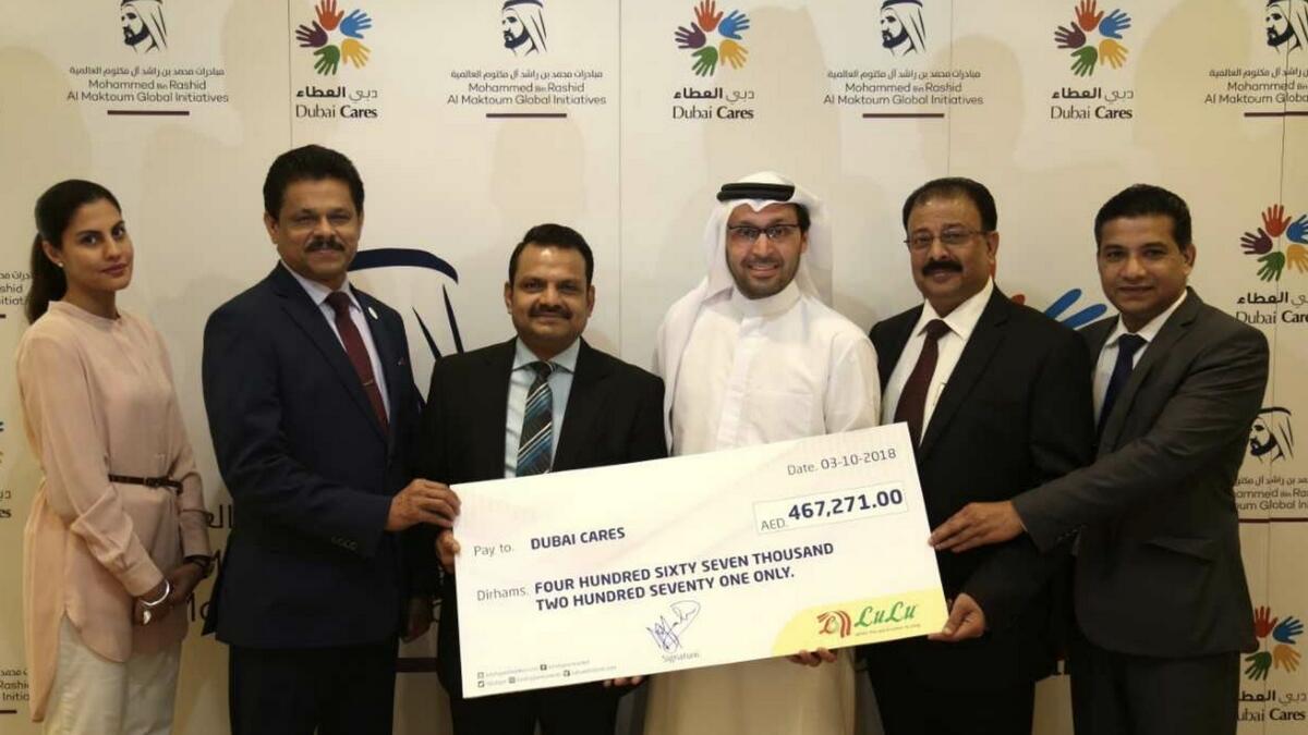Lulu Group donates Dh460,000 to Dubai Cares