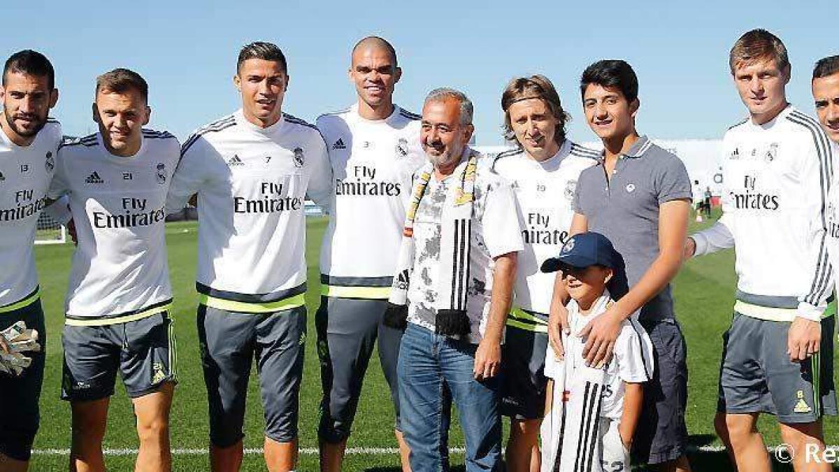 Watch: Refugee boy meets Real Madrid team, gets stadium tour
