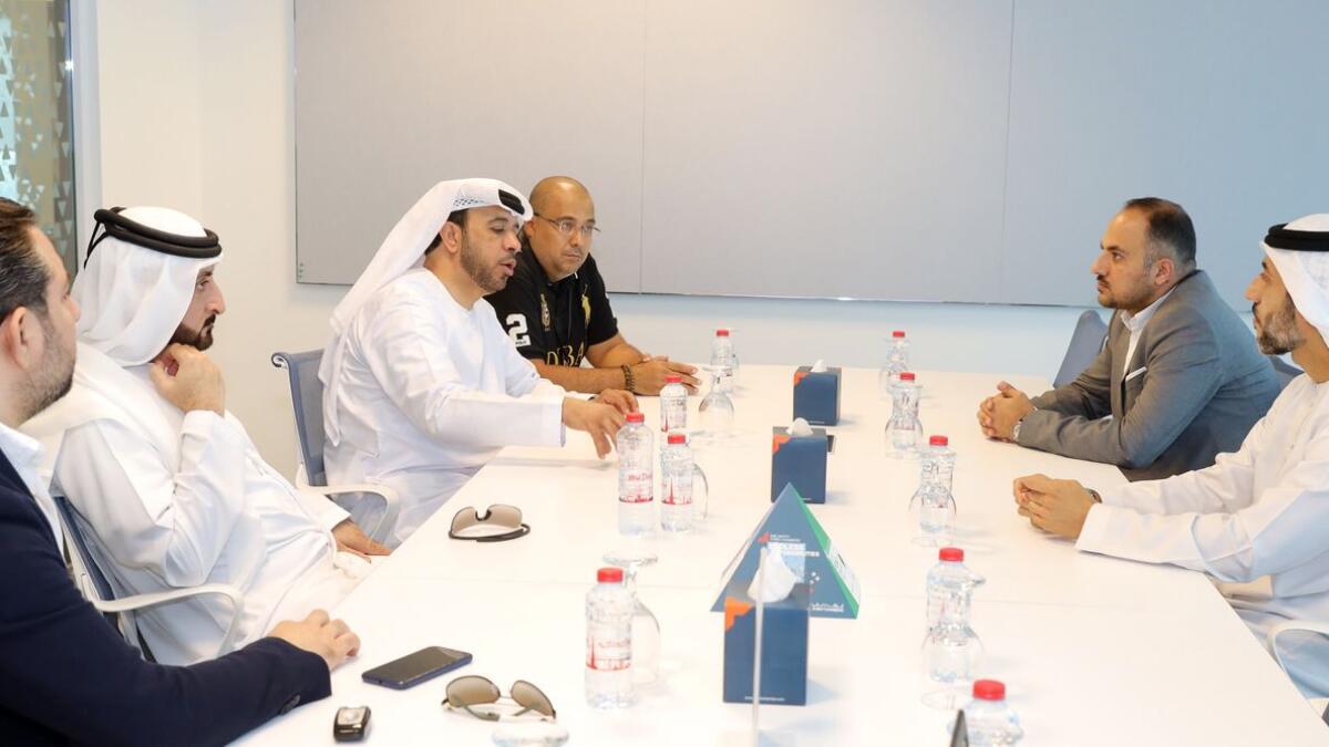 Mohammed bin Sulaiman, director of Business Relations at Dubai Chamber of Commerce, and Saeed Al Ketbi, chairman of Used Cars Showrooms Business Group, as well as group member companies and representatives from the chamber, attended the meeting. — Supplied photo
