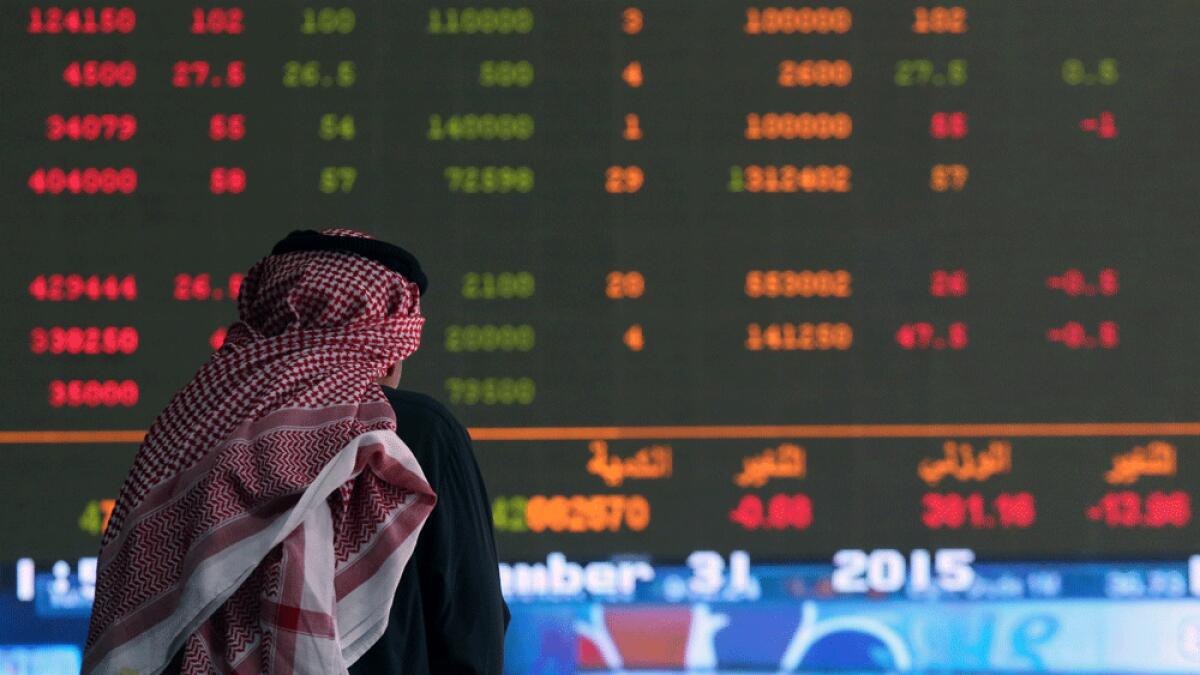 Gulf equities decline in line with global markets