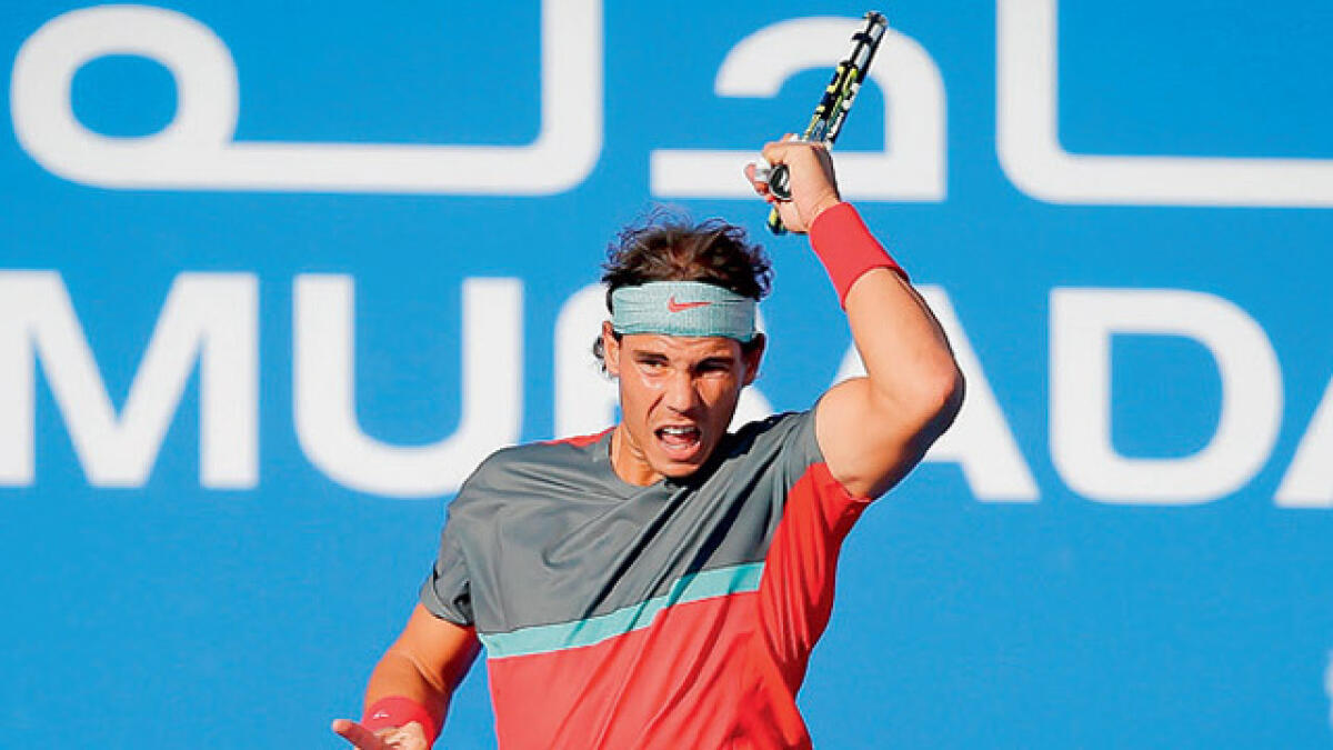 Nadal ready for action in Abu Dhabi
