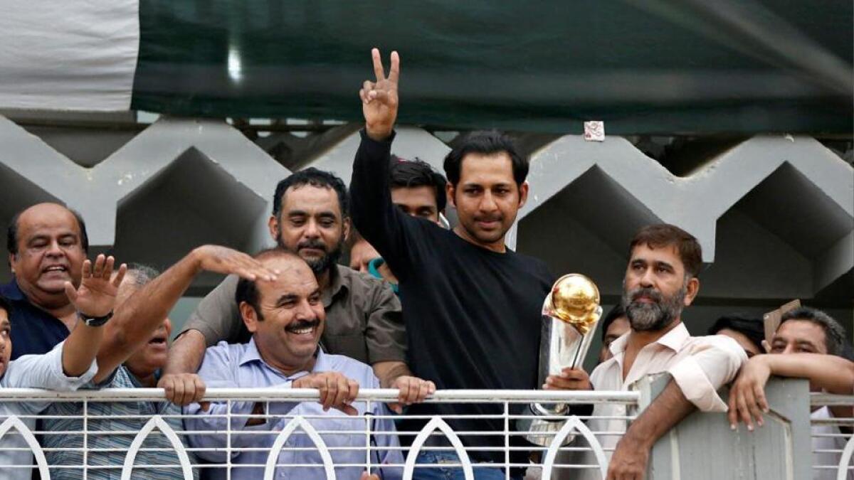 Pakistan captain Sarfraz Ahmed gets heros welcome in Karachi