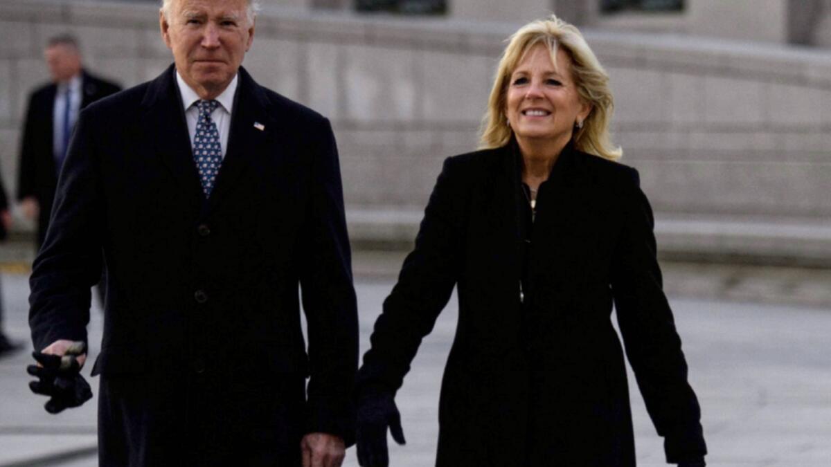 US President Joe Biden and First Lady Jill Biden. — AFP
