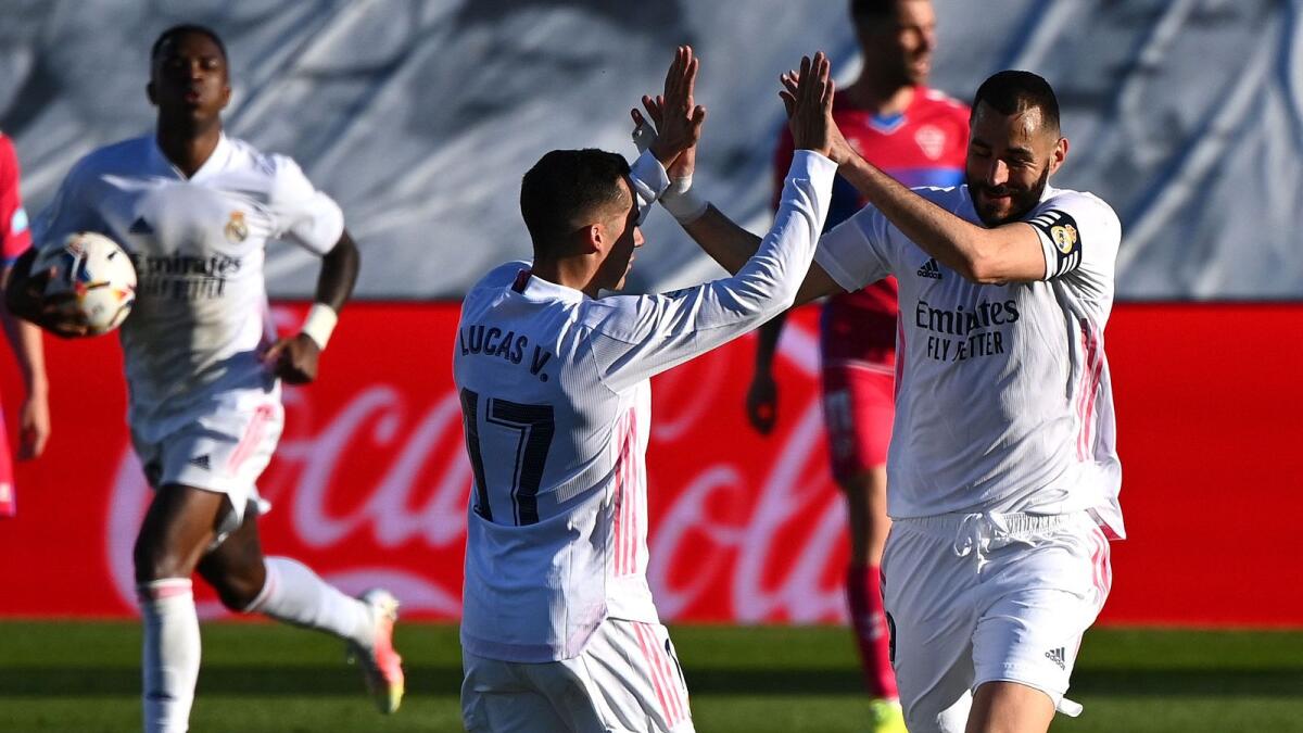 Karim Benzema's comeback gives Real Madrid extra strike power against Atalanta. — AFP