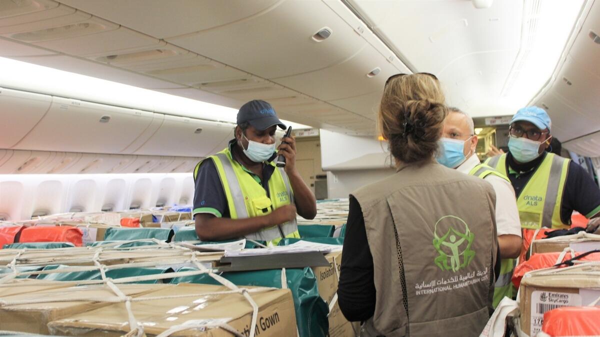 This was the second cargo of medical aid that the UAE airlifted to Beirut, with the first one dispatched on August 5, a day after the massive explosion rocked the city - killing more than 160 people and leaving some 300,000 homeless. 