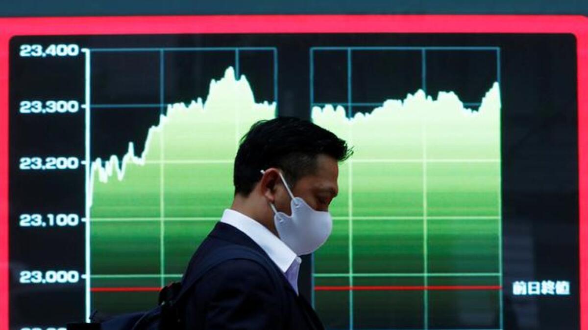 Japan’s Nikkei slipped 0.8 per cent and away from a 30-year high. — Reuters