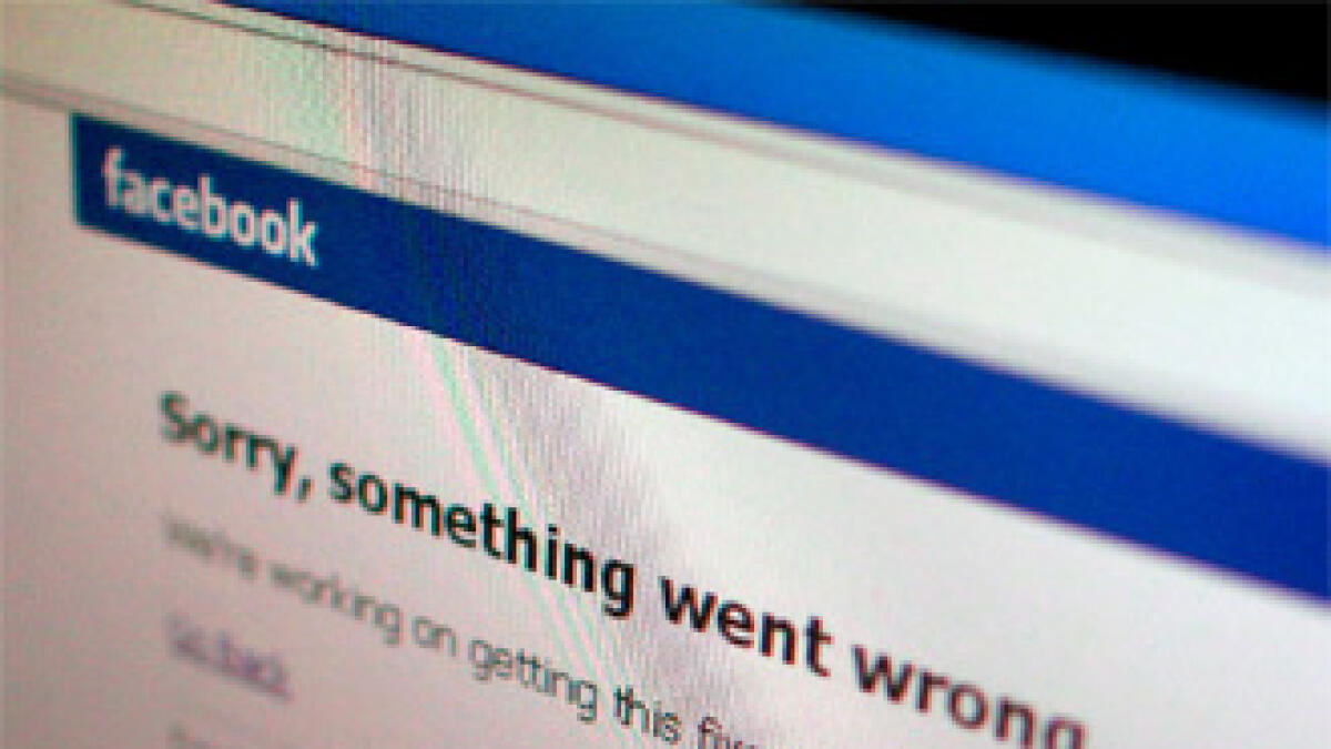 Users in UAE&#8232; exasperated&#8232; by Facebook outage