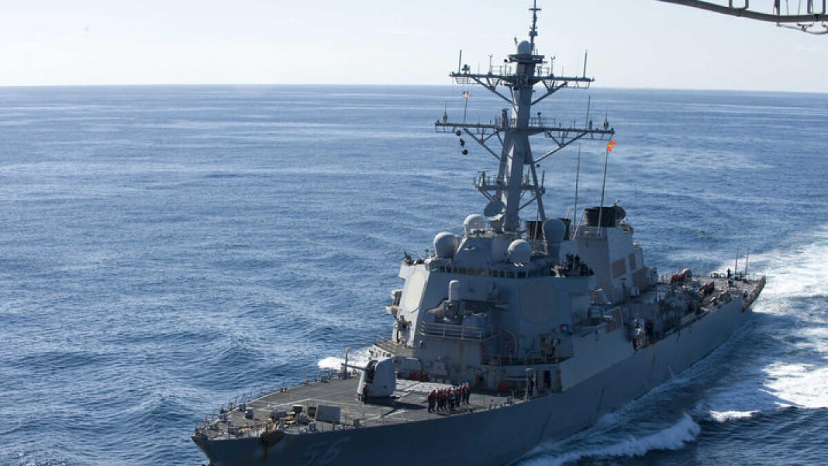 US warship collides with oil tanker near Singapore, 10 missing