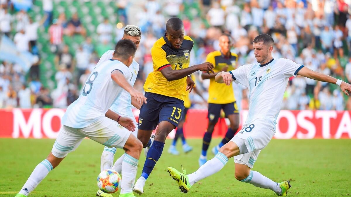 Argentina hit Ecuador for six in friendly