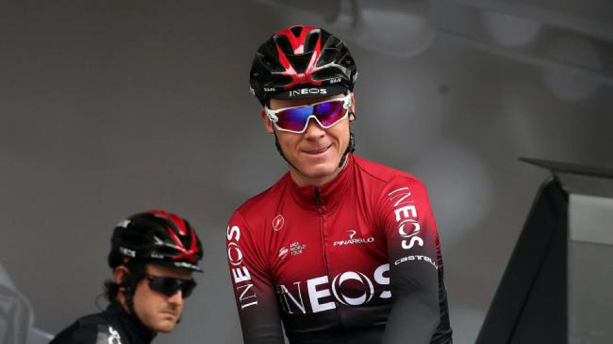 Froome has been trying to get back to peak condition after he was involved in a high-speed crash last year.