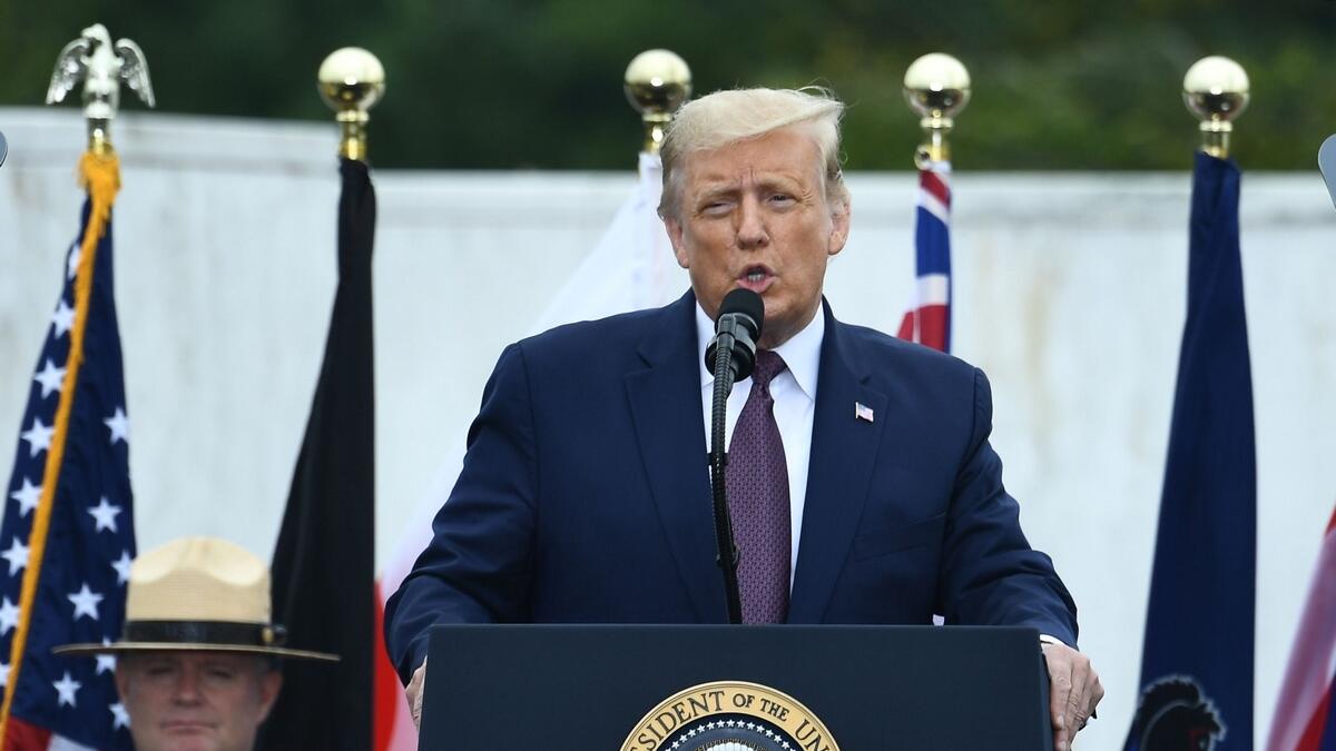 Speaking at the Pennsylvania memorial, Trump recalled how the plane’s crew and passengers tried to storm the cockpit as the hijackers as headed for Washington. “The heroes of Flight 93 are an everlasting reminder that no matter the danger, no matter the threat, no matter the odds, America will always rise up, stand tall, and fight back,” the Republican president said.