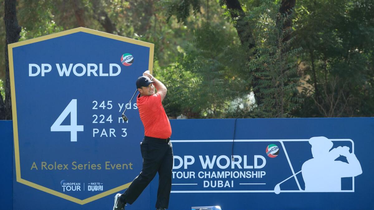 USA's Patrick Reed at the Earth Course of the Jumeirah Golf Estates. — Supplied photo