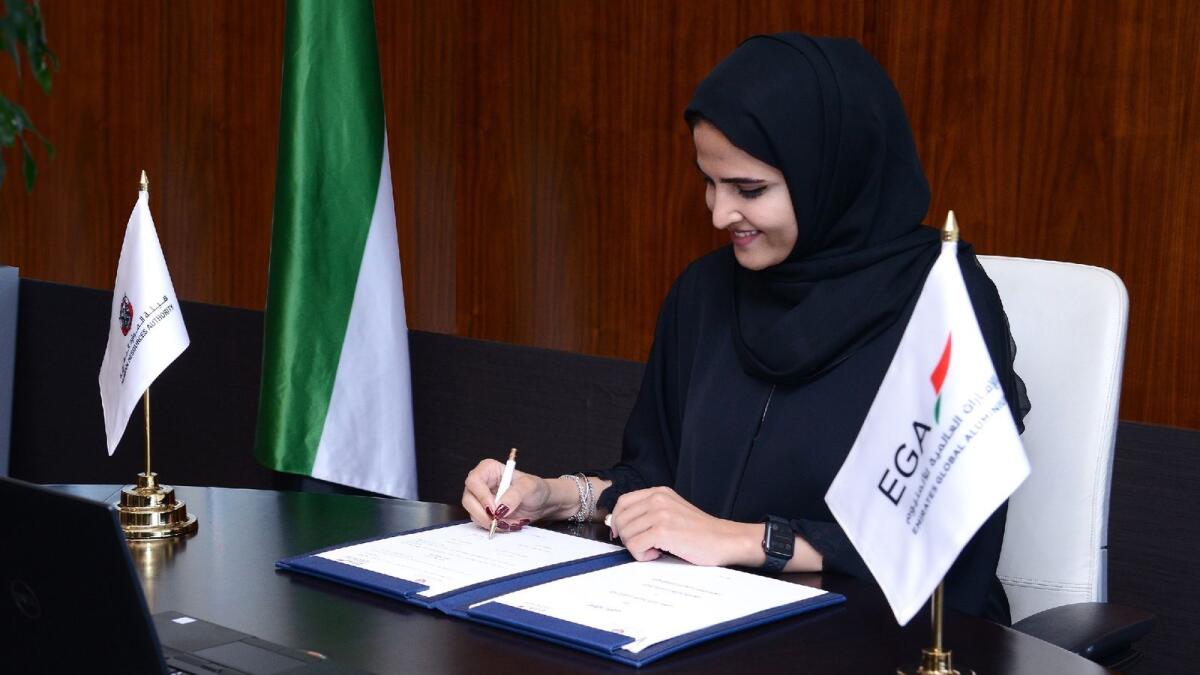 The agreement with the HRA has been signed in a virtual ceremony between Alia Abdulla Al Mazrouei, director general of the HRA, and Abdulnasser Bin Kalban, chief executive officer of EGA