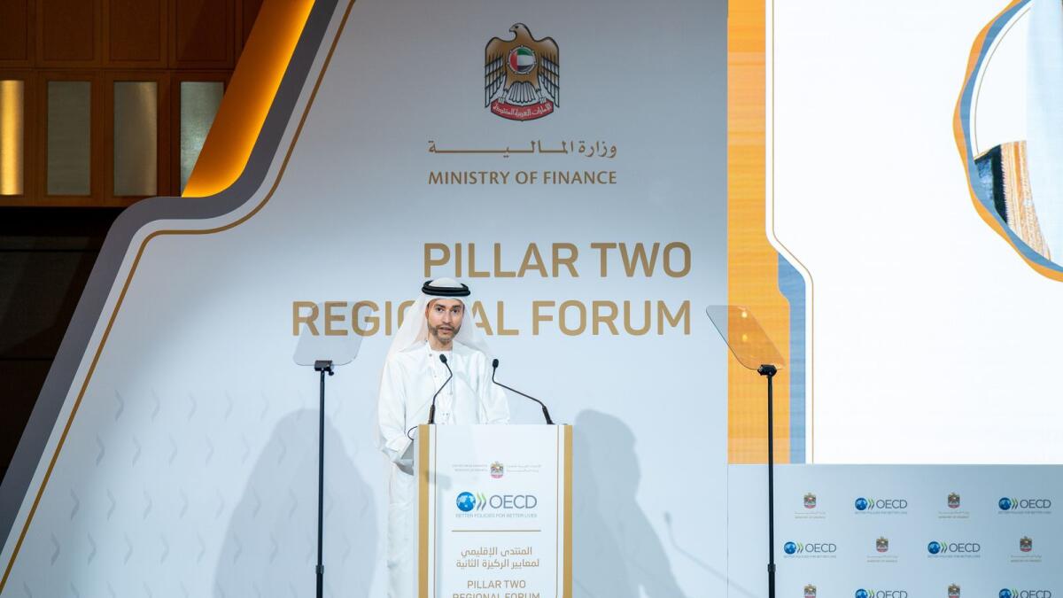 Mohammed bin Hadi Al Hussaini speaks at the forum. — Supplied photo