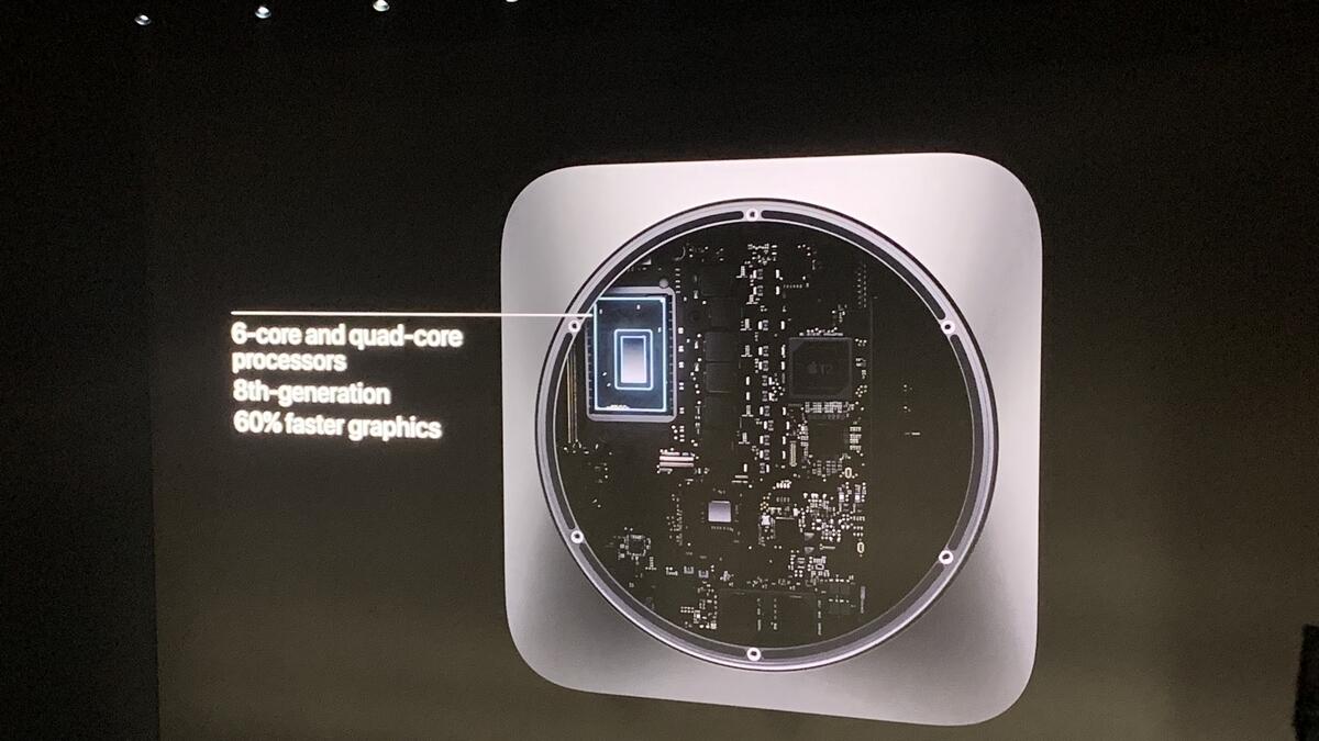 The innards of the new Mac mini is more powerful now.