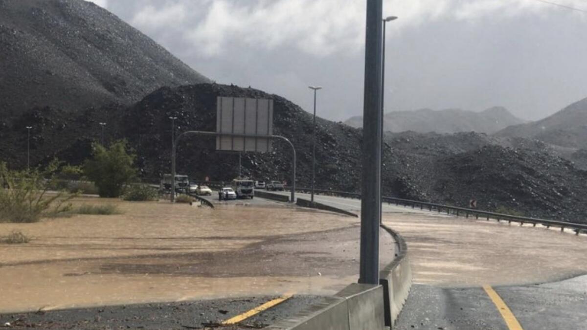 Roads closed due to flooding as heavy rain hits UAE