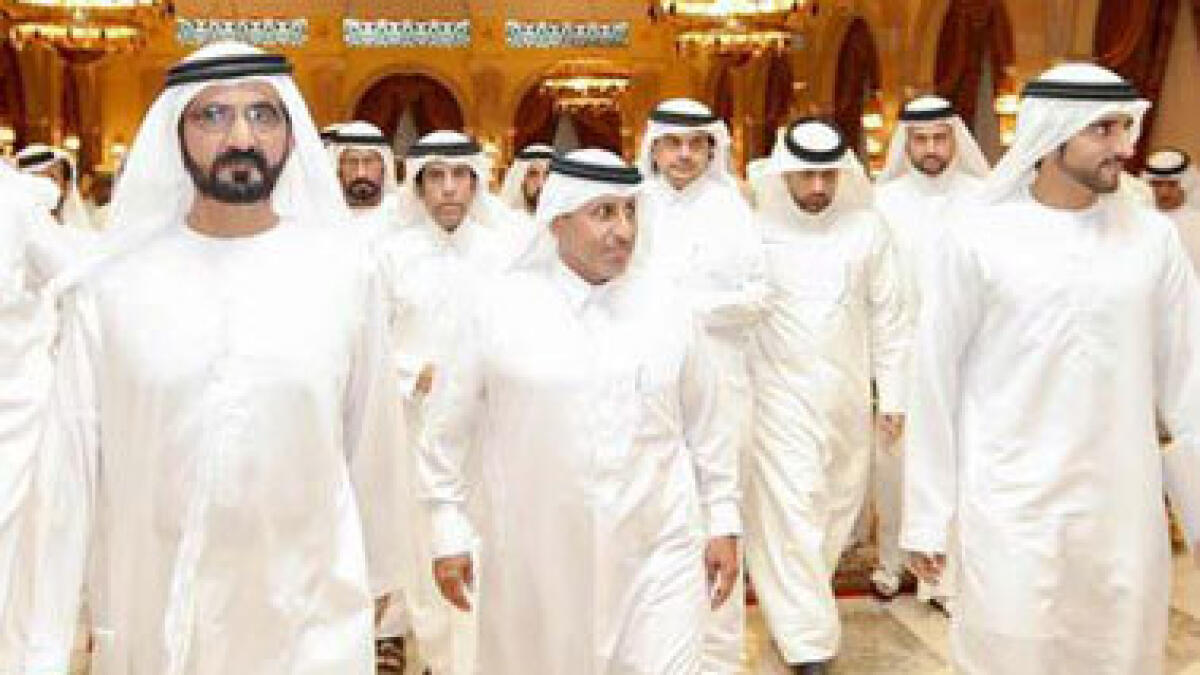 Shaikh Mohammed receives Ramadan well-wishers at Iftar banquet