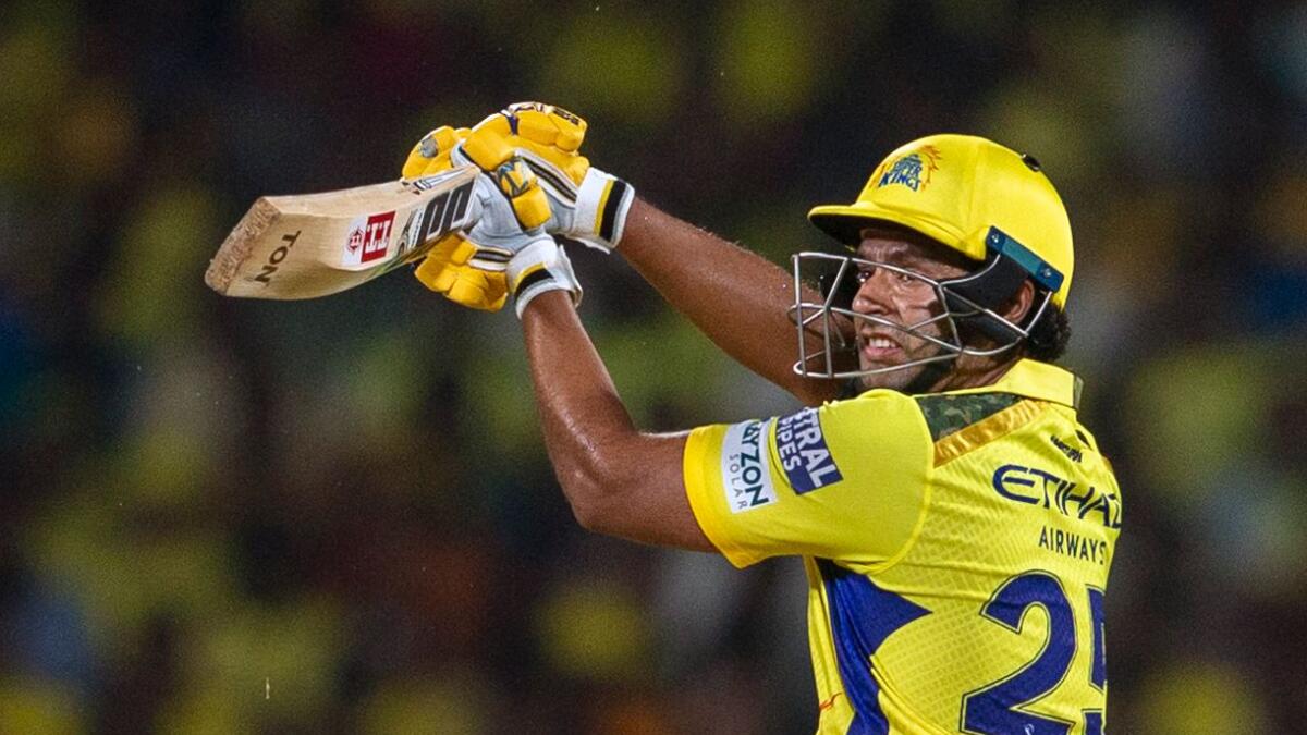 Chennai Super Kings' Shivam Dube once again stole the limelight with his match-winning knowkc against RCB in the IPL 2024 opener. - AP