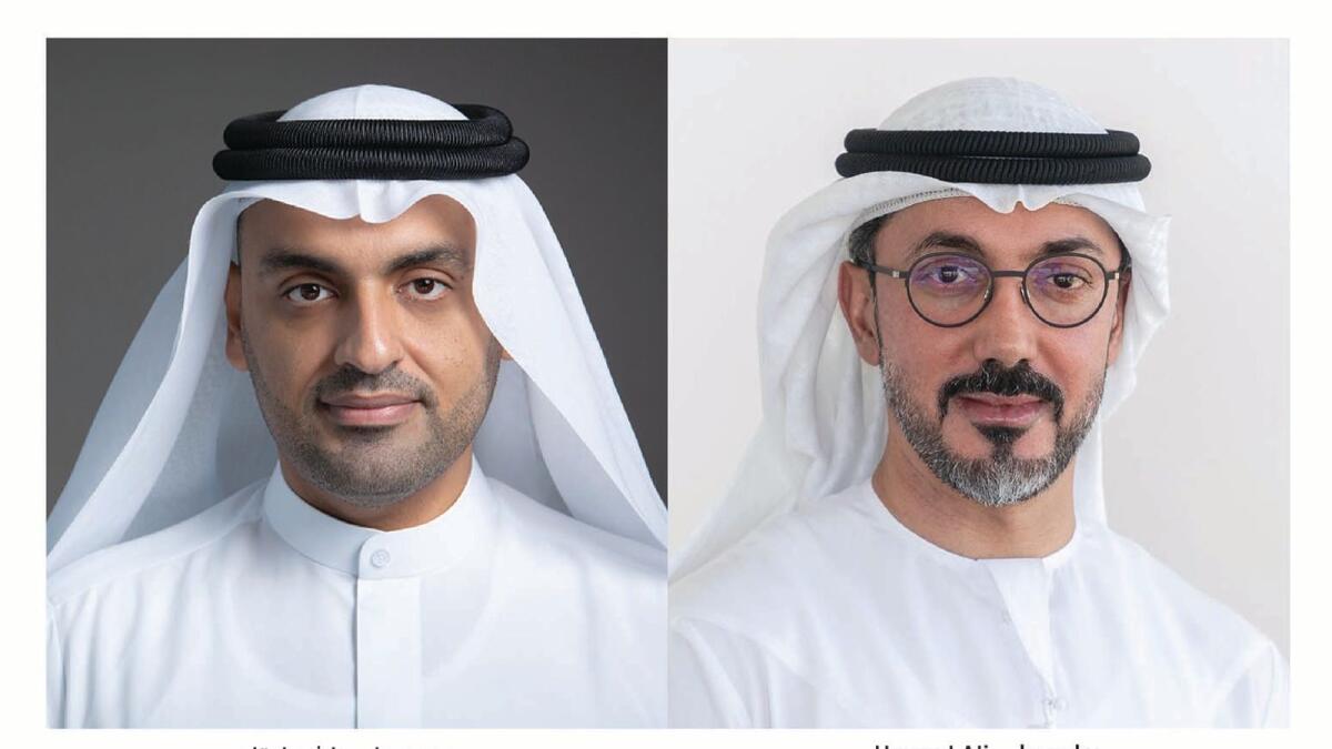 Mohammad Ali Rashed Lootah, President &amp; CEO of Dubai Chambers (left) and Hamed Ali, CEO of DFM &amp; Nasdaq Dubai. - Supplied photo