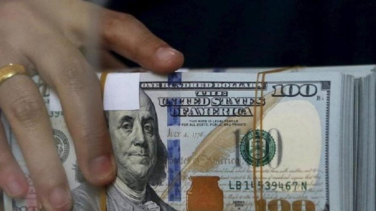 The dollar index hit a fresh 20-year high of 111.63 and was last up 1.1 per cent at 111.42. — File photo