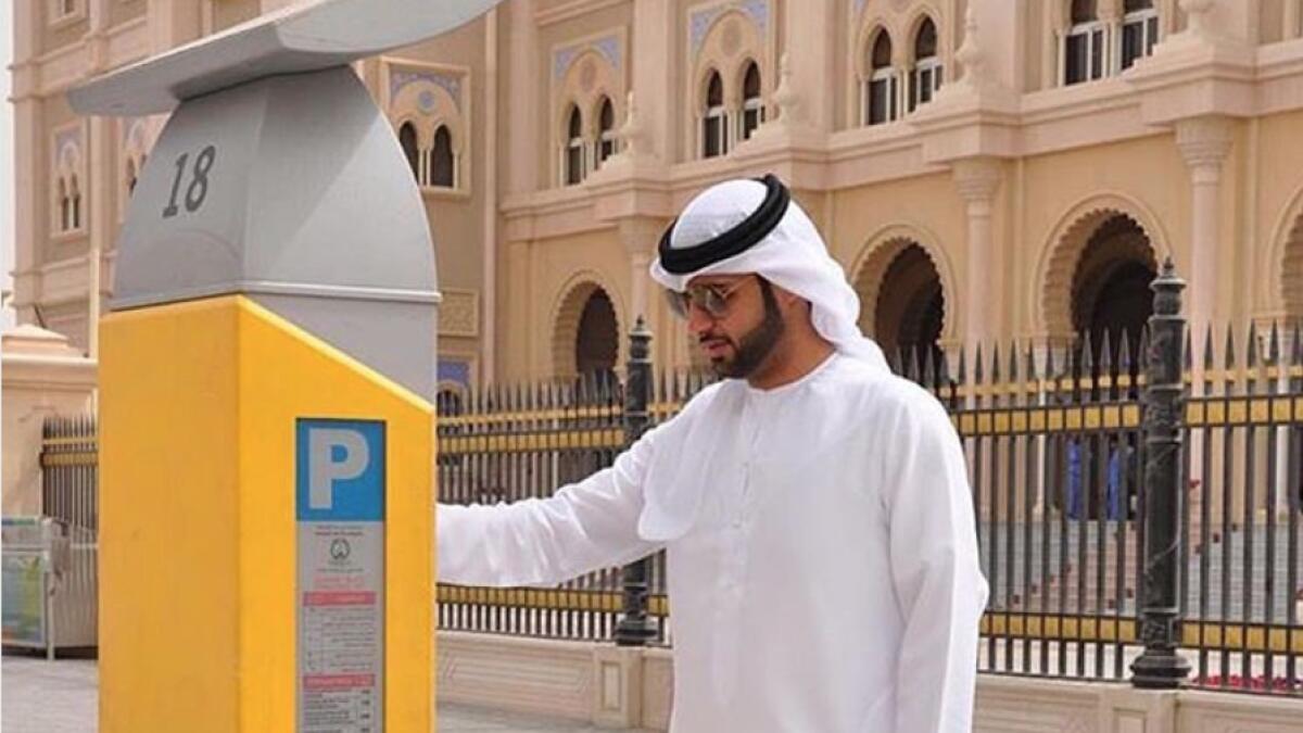 Sharjah Municipality, paid parking, free parking, parking slots, Muweilah commercial area, Al Taawun, Al Nahda