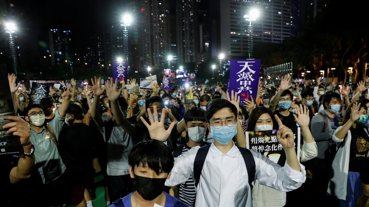 Hong Kong, commemorate, Tiananmen crackdown, China, defy, ban, new security law