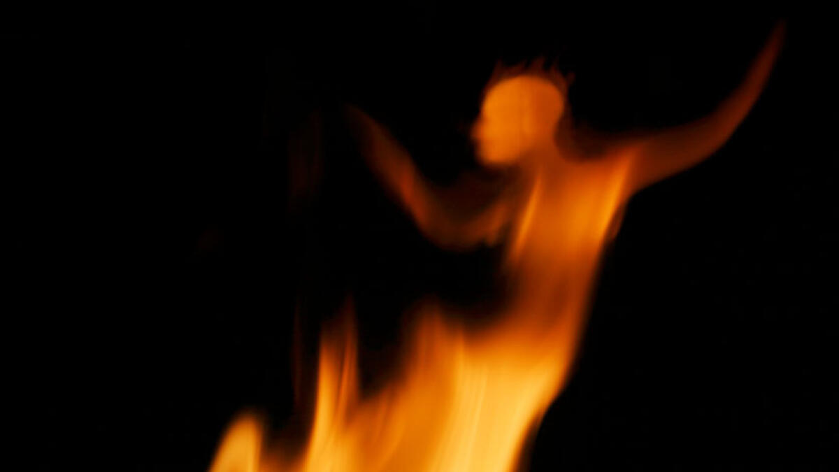 Indian woman burnt alive for not bringing dowry