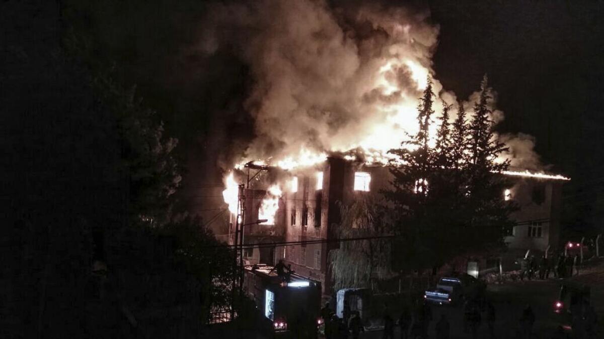 12 dead, mainly schoolgirls, in Turkey dorm fire