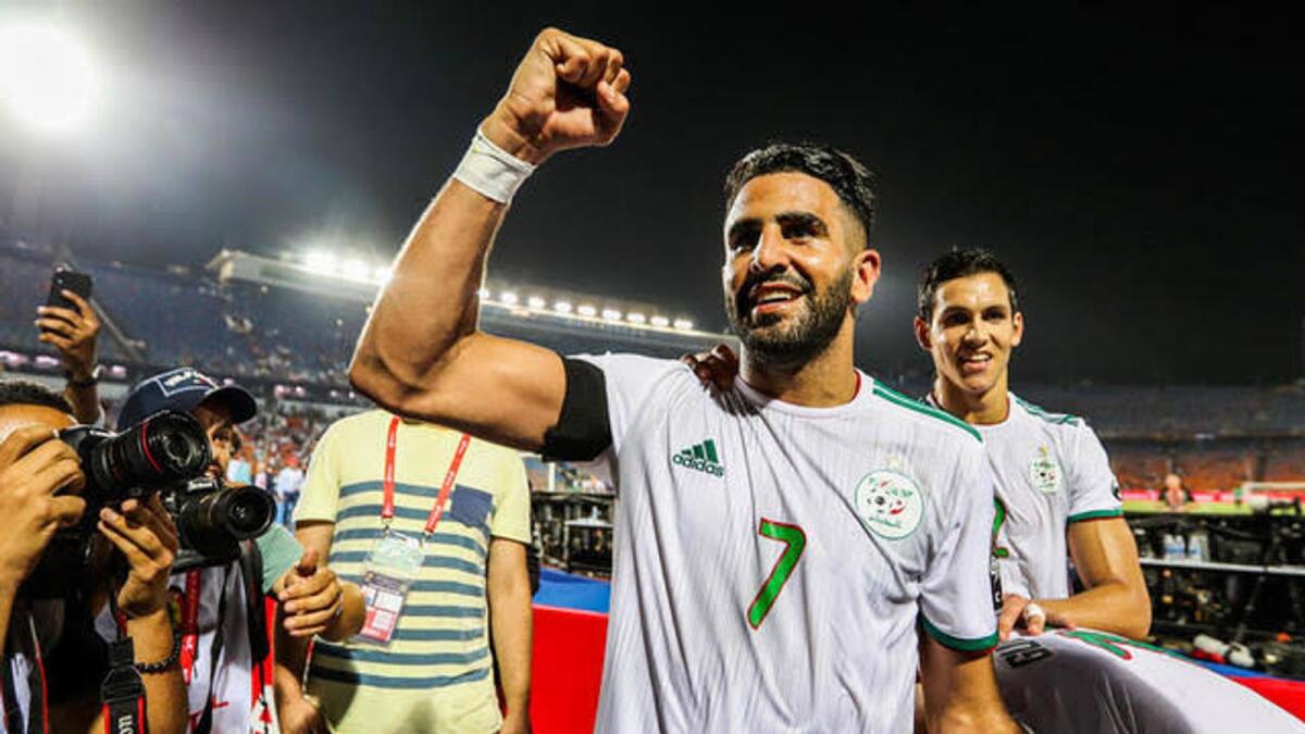 Riyad Mahrez helps Algeria book a place at the 2021 Africa Cup of Nations. — Twitter