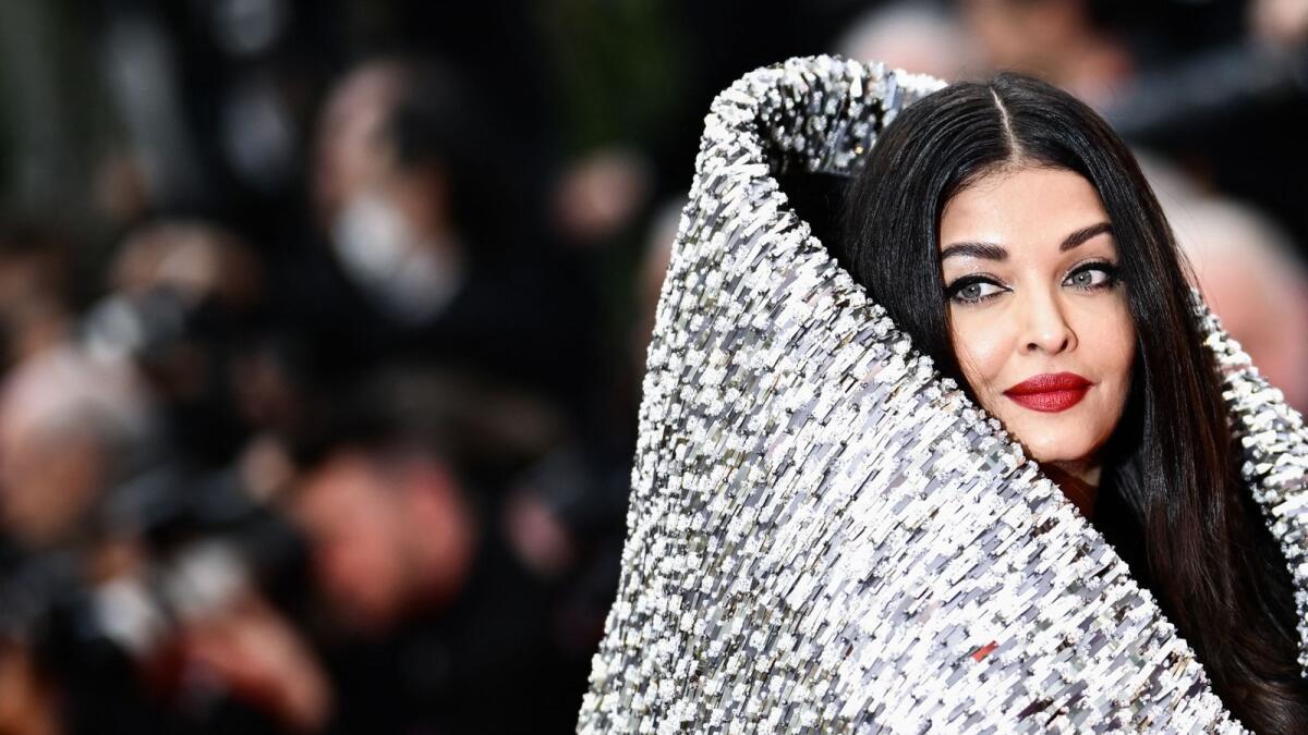 Aishwarya Rai Bachchan in a 'mystical hood' gown by Sophie Couture at Cannes 2023